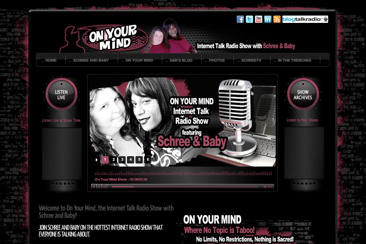 On Your Mind Homepage