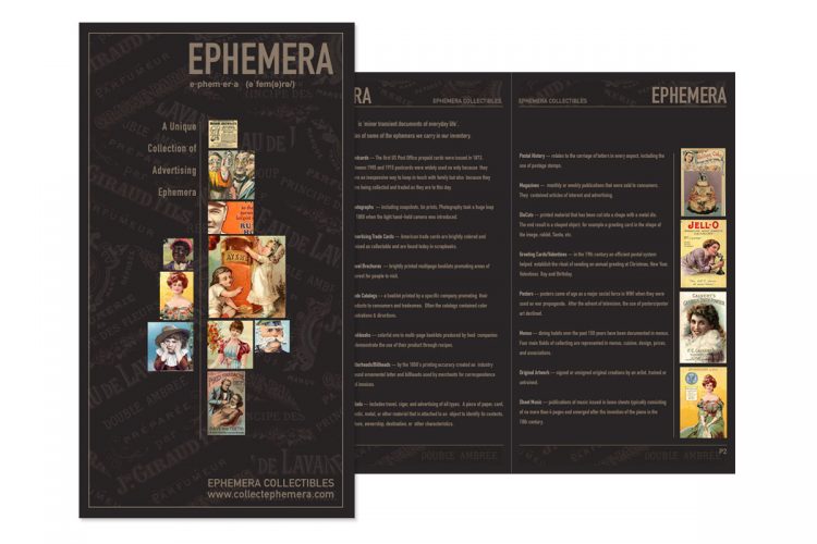 Ephemera Mailer Catalog (Sample)