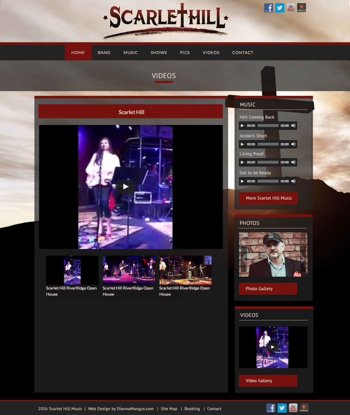 Video gallery page