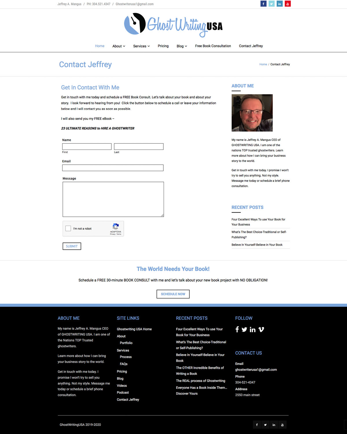 Contact page